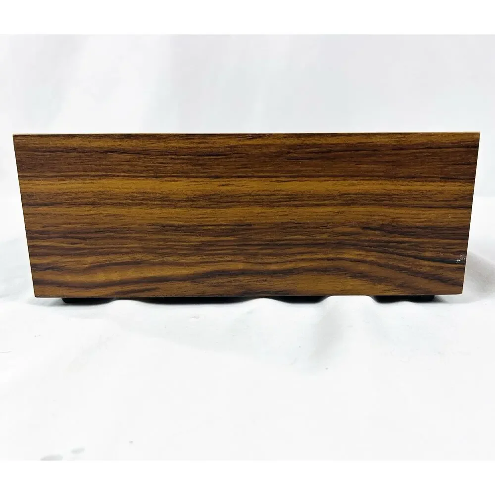 Kenmark 24 Count 2 Drawer Cassette Tape Holder Faux Wood Grain Vintage
